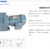 R107DRN100L4BE5HRV減速電機型號解析