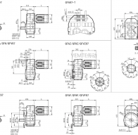 FC97 FCA97 FCF97 FCAF97減速機(jī)電機(jī)型號大全及尺寸圖