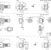 KC97 KCAF97 KCF97 KCA97減速機(jī)電機(jī)型號及尺寸圖紙