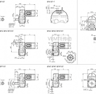 FC107 FCAF107 FCF107 FCA107減速機(jī)電機(jī)型號大全及尺寸圖