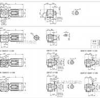 SD03 SS03 SF03 SFK03減速機(jī)電機(jī)型號(hào)及尺寸圖