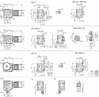 KD12 KFK12 KK12 KF12減速機(jī)電機(jī)型號大全及尺寸圖