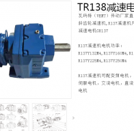 減速電機(jī)TR138-Y45-4P-24.38-M1型號(hào)解析